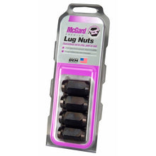 Load image into Gallery viewer, McGard Hex Lug Nut (Cone Seat) 1/2-20 / 13/16 Hex / 1.5in. Length (4-Pack) - Black Lug Nuts McGard
