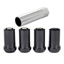 Load image into Gallery viewer, McGard Wheel Lock Nut Set - 4pk. (Tuner / Cone Seat) M14X1.5 / 22mm Hex / 1.648in. Length - Black Lug Nuts McGard
