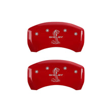 Load image into Gallery viewer, MGP Rear set 2 Caliper Covers Engraved Rear S197/GT Red finish silver ch Caliper Covers MGP
