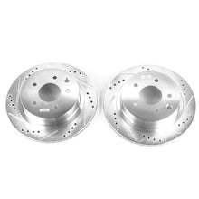 Load image into Gallery viewer, Power Stop 03-05 Infiniti G35 Rear Evolution Drilled &amp; Slotted Rotors - Pair Brake Rotors - Slot &amp; Drilled PowerStop   
