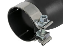 Load image into Gallery viewer, aFe MACH Force-Xp 409 SS Exhaust Tip Black (Left Side) 3in In x 4-1/2in Out x 9in L Clamp-On Catback aFe

