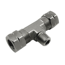 Load image into Gallery viewer, Nitrous Express 3/8 Compression x 1/8 Male NPT Branch T Fittings Nitrous Express
