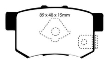 Load image into Gallery viewer, EBC 10-12 Acura RDX 2.3 Turbo Yellowstuff Rear Brake Pads Brake Pads - Performance EBC   

