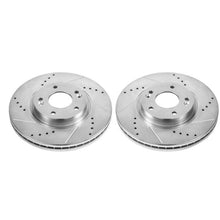 Load image into Gallery viewer, Power Stop 10-12 Hyundai Santa Fe Front Evolution Drilled &amp; Slotted Rotors - Pair Brake Rotors - Slot &amp; Drilled PowerStop   
