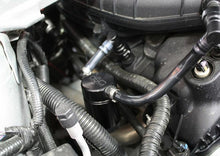 Load image into Gallery viewer, J&amp;L 11-17 Ford Mustang V6 Passenger Side Oil Separator 3.0 - Black Anodized Oil Separators J&amp;L
