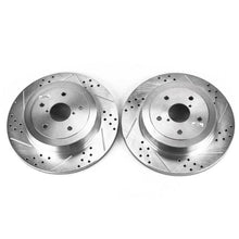 Load image into Gallery viewer, Power Stop 05-07 Subaru Impreza Rear Evolution Drilled &amp; Slotted Rotors - Pair Brake Rotors - Slot &amp; Drilled PowerStop   
