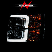 Load image into Gallery viewer, ANZO 2007-2013 Chevy Silverado 1500 Projector Plank Style Chrome Amber Headlights ANZO
