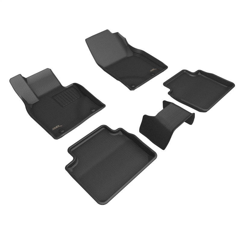 3D Maxpider 2023+ Mazda Cx-50 Kagu Floor Mat- Black R1 R2 Floor Mats - Rubber 3D MAXpider   