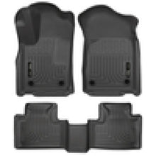 Load image into Gallery viewer, Husky Liners 16-22 Dodge Durango Weatherbeater Black Front &amp; 2nd Seat Floor Liners Floor Mats - Rubber Husky Liners

