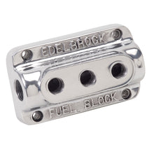 Load image into Gallery viewer, Edelbrock Fuel Block Triple Polished Carburetors Edelbrock
