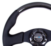 Load image into Gallery viewer, NRG Carbon Fiber Steering Wheel (315mm) Leather Trim w/Black Stitching Steering Wheels NRG
