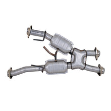 Load image into Gallery viewer, BBK 79-93 Mustang 5.0 Short Mid X Pipe w Catalytic Converters 2-1/2 For Automatic Long Tube Headers X Pipes BBK
