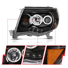 Load image into Gallery viewer, ANZO 2005-2011 Toyota Tacoma Projector Headlights w/ Halo Black Headlights ANZO
