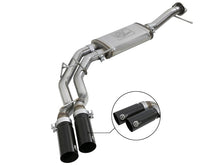 Load image into Gallery viewer, aFe Rebel Series Exht 3in SS Middle Side Exit CB w/ Black Tips 11-14 Ford F150 Ecoboost V6 3.5L (tt) Catback aFe

