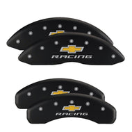 MGP 4 Caliper Covers Engraved Front & Rear Bowtie Black finish silver ch Caliper Covers MGP