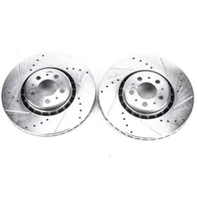 Load image into Gallery viewer, Power Stop 03-14 Volvo XC90 Front Evolution Drilled &amp; Slotted Rotors - Pair Brake Rotors - Slot &amp; Drilled PowerStop
