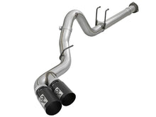 Load image into Gallery viewer, aFe Rebel XD 4in SS DPF-Back Exhaust 17-18 FOrd Diesel Trucks V8-6.7L (td) w/ Dual Black Tips DPF Back aFe
