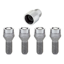Load image into Gallery viewer, McGard Wheel Lock Bolt Set - 4pk. (Cone Seat) M14X1.25 / 17mm Hex / 27.3mm Shank Length - Chrome Wheel Bolts McGard
