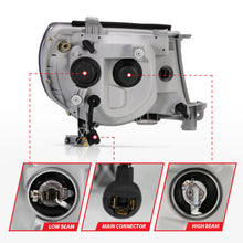 Load image into Gallery viewer, ANZO 2005-2011 Toyota Tacoma Projector Headlights w/ Halo Black Headlights ANZO

