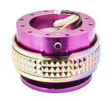 Load image into Gallery viewer, NRG Quick Release Kit - Pyramid Edition - Purple Body / Neochrome Pyramid Ring Quick Release Adapters NRG
