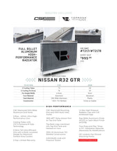 Load image into Gallery viewer, CSF R32 Nissan Skyline GT-R / GT-S Full Billet Aluminum High-Performance Radiator - Raw Finish Radiators CSF   
