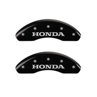 MGP 4 Caliper Covers Engraved Front Honda Engraved Rear H Logo Black finish silver ch Caliper Covers MGP