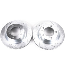 Load image into Gallery viewer, Power Stop 16-21 Toyota Land Cruiser Front Evolution Drilled &amp; Slotted Rotors - Pair Brake Rotors - Slot &amp; Drilled PowerStop   
