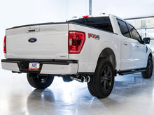 Load image into Gallery viewer, AWE 0FG 21+ Ford F150 Dual Side Exit Cat-Back Exhaust- 4.5in Chrome Silver Tips Catback AWE Tuning   
