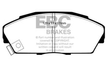 Load image into Gallery viewer, EBC 92-94 Acura Integra 1.7 Vtec Ultimax2 Front Brake Pads Brake Pads - OE EBC   
