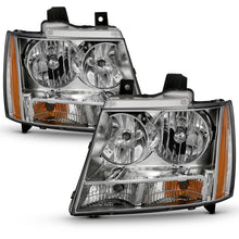 Load image into Gallery viewer, ANZO 2007-2014 Chevy TahOE Crystal Headlight Chrome Amber(OE) Headlights ANZO
