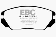 Load image into Gallery viewer, EBC 08-09 Hyundai Azera 3.3 Greenstuff Front Brake Pads Brake Pads - Performance EBC   

