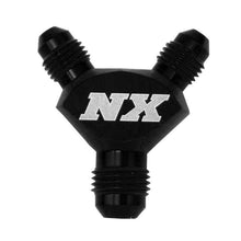 Load image into Gallery viewer, Nitrous Express 6AN x 4AN x 4AN Billet Pure-Flo Y Fitting - Black Fittings Nitrous Express
