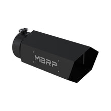 Load image into Gallery viewer, MBRP Universal Hex Tip 5in Inlet 16in Length w/ Logo - Black Coated Tips MBRP   
