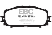 Load image into Gallery viewer, EBC 12+ Toyota Yaris 1.5 Greenstuff Front Brake Pads Brake Pads - Performance EBC   
