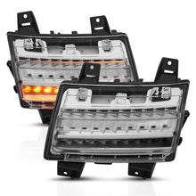 Load image into Gallery viewer, ANZO 18-19 Jeep Wrangler JL LED Chrome Clear w/ Sequential Signal Lights Corner ANZO
