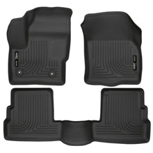 Load image into Gallery viewer, Husky Liners 2015 Lincoln MKC WeatherBeater Black Front &amp; Second Seat Floor Liner Floor Mats - Rubber Husky Liners
