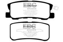 Load image into Gallery viewer, EBC 11-14 Chrysler 200 3.6 Greenstuff Rear Brake Pads Brake Pads - Performance EBC   

