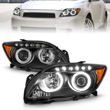 Load image into Gallery viewer, ANZO 2005-2010 Scion Tc Projector Headlights w/ Halo Black (CCFL) Headlights ANZO
