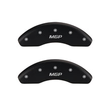 Load image into Gallery viewer, MGP 4 Caliper Covers Engraved Front Gen 4/Camaro Engraved Rear Gen 4/Z28 Red finish silver ch Caliper Covers MGP
