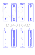 Load image into Gallery viewer, King Mitsubishi 181CI 3.0L 6G72 V6 (Size +1.0) Main Bearing Set Bearings King Engine Bearings
