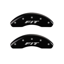 Load image into Gallery viewer, MGP Front set 2 Caliper Covers Engraved Front FIT Black finish silver ch Caliper Covers MGP
