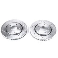 Power Stop 08-16 Chrysler Town & Country Front Evolution Drilled & Slotted Rotors - Pair Brake Rotors - Slot & Drilled PowerStop