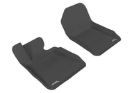 3D MAXpider 2007-2013 BMW 3 Series E93 Kagu 1st Row Floormat - Black Floor Mats - Rubber 3D MAXpider   