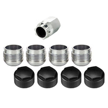 Load image into Gallery viewer, McGard Wheel Lock Nut Set - 4pk. (Under Hub Cap / Radius Seat) M14X1.5 / 19mm Hex / .890in. L w/Caps Lug Nuts McGard
