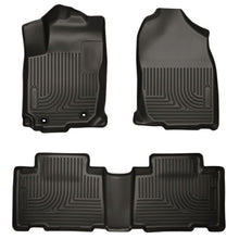 Load image into Gallery viewer, Husky Liners 13 Toyota RAV4 Weatherbeater Black Front &amp; 2nd Seat Floor Liners Floor Mats - Rubber Husky Liners
