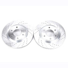 Load image into Gallery viewer, Power Stop 08-10 Infiniti QX56 Front Evolution Drilled &amp; Slotted Rotors - Pair Brake Rotors - Slot &amp; Drilled PowerStop   
