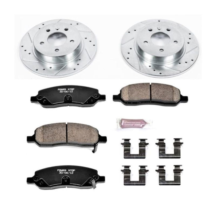 Power Stop 06-11 Buick Lucerne Rear Z23 Evolution Sport Brake Kit Brake Kits - Performance D&S PowerStop   