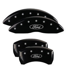 Load image into Gallery viewer, MGP 4 Caliper Covers Engraved Front &amp; Rear ST Black finish silver ch Caliper Covers MGP
