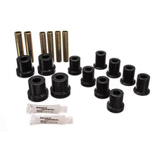 Load image into Gallery viewer, Energy Suspension 73-87 GM Denali XL/SUburban/Yukon XL 4WD Black Front Leaf Spring Bushing Set Bushing Kits Energy Suspension
