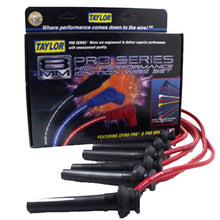 Load image into Gallery viewer, Taylor Cable 72207 8mm Spiro-Pro Ignition Wire Set; Spiro-Wound; Custom Fit; 90 deg.; Red; Spark Plug Wire Set Taylor Cable
